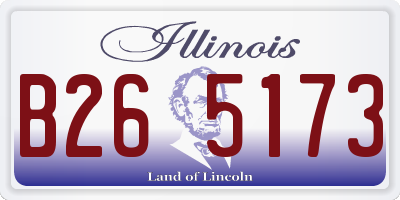 IL license plate B265173