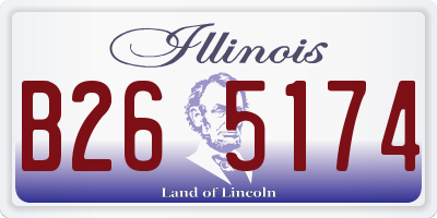 IL license plate B265174