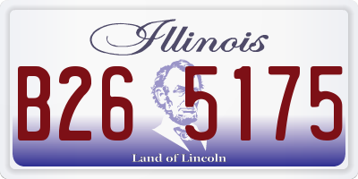 IL license plate B265175