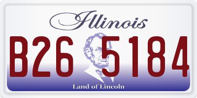 IL license plate B265184