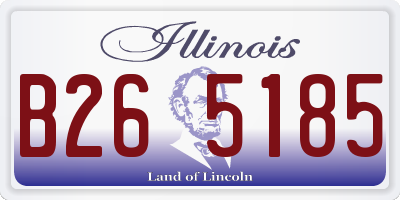 IL license plate B265185
