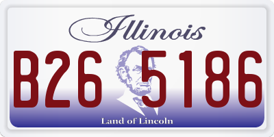IL license plate B265186
