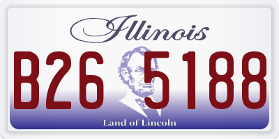 IL license plate B265188
