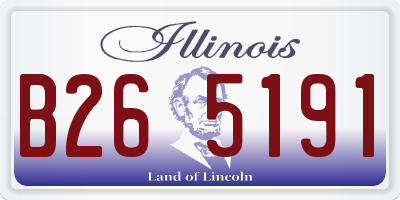 IL license plate B265191