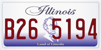 IL license plate B265194