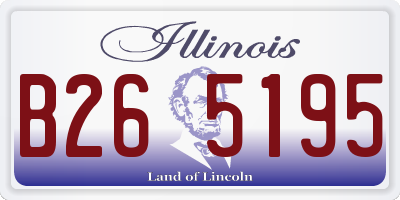 IL license plate B265195