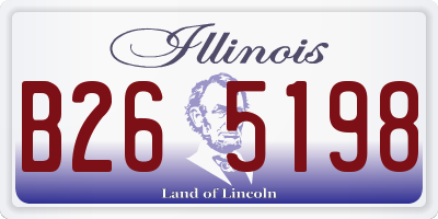IL license plate B265198
