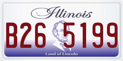 IL license plate B265199