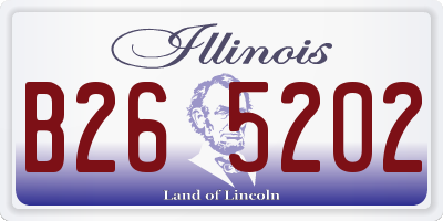 IL license plate B265202