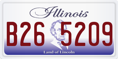 IL license plate B265209