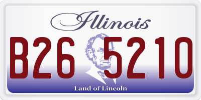 IL license plate B265210
