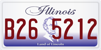 IL license plate B265212