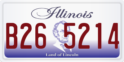 IL license plate B265214