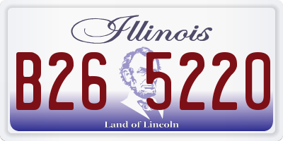 IL license plate B265220