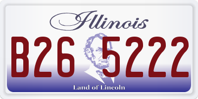 IL license plate B265222