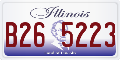 IL license plate B265223