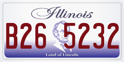 IL license plate B265232