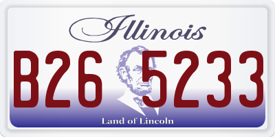 IL license plate B265233