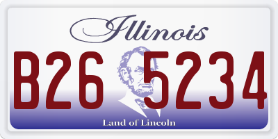 IL license plate B265234