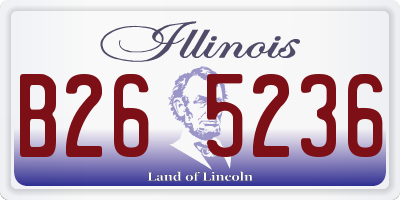 IL license plate B265236