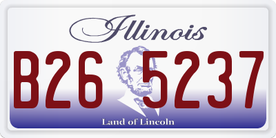 IL license plate B265237