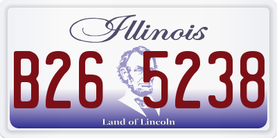 IL license plate B265238