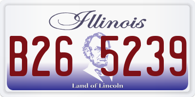 IL license plate B265239