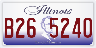 IL license plate B265240