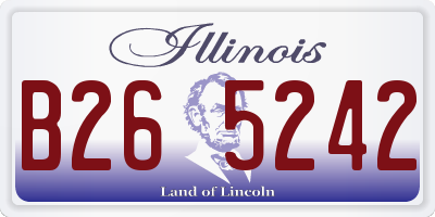 IL license plate B265242