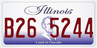 IL license plate B265244