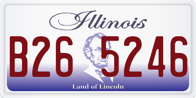 IL license plate B265246