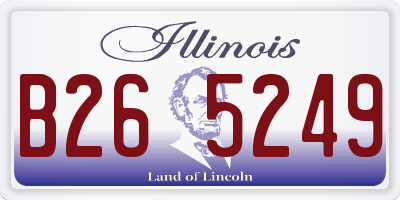 IL license plate B265249