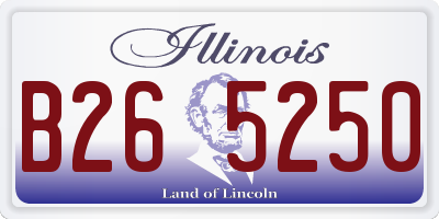 IL license plate B265250