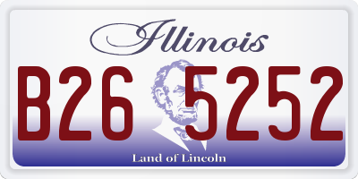 IL license plate B265252