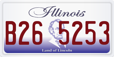 IL license plate B265253