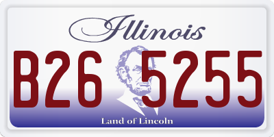IL license plate B265255