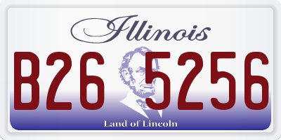IL license plate B265256