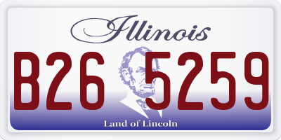 IL license plate B265259