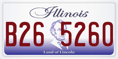 IL license plate B265260