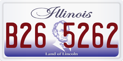 IL license plate B265262