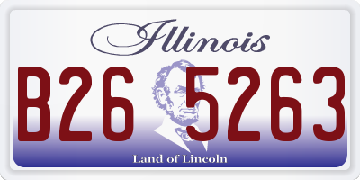 IL license plate B265263