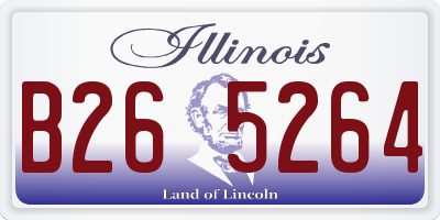 IL license plate B265264