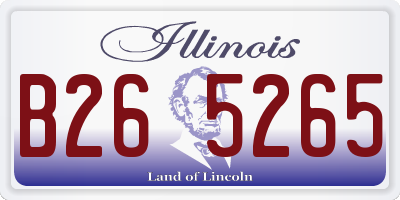 IL license plate B265265