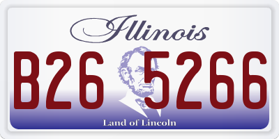 IL license plate B265266