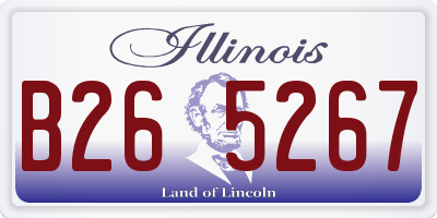 IL license plate B265267