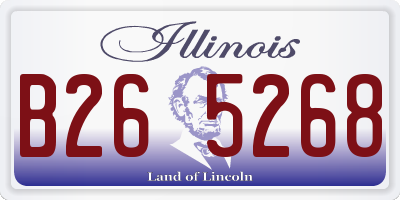 IL license plate B265268
