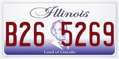 IL license plate B265269