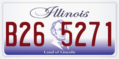 IL license plate B265271