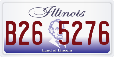 IL license plate B265276
