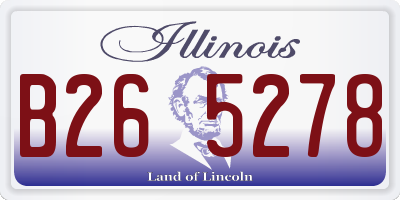 IL license plate B265278